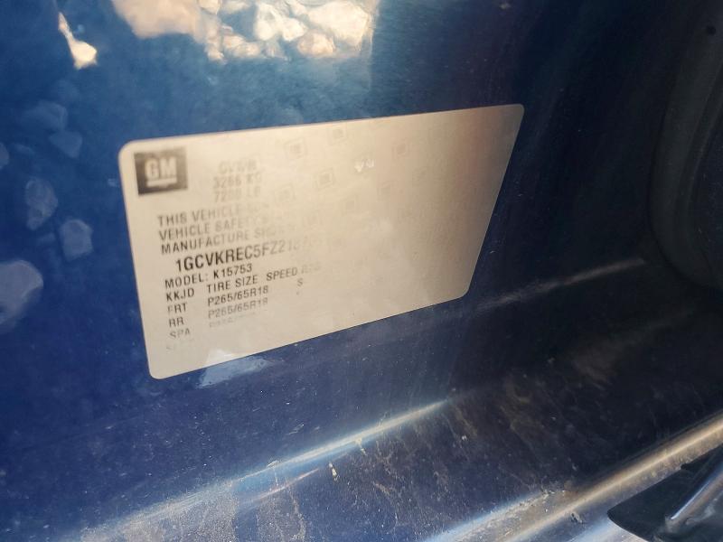 Aukcja sprzedaży 2015 Chevrolet Silverado, vin: 1GCVKREC5FZ218706, numer aukcji: 57140786