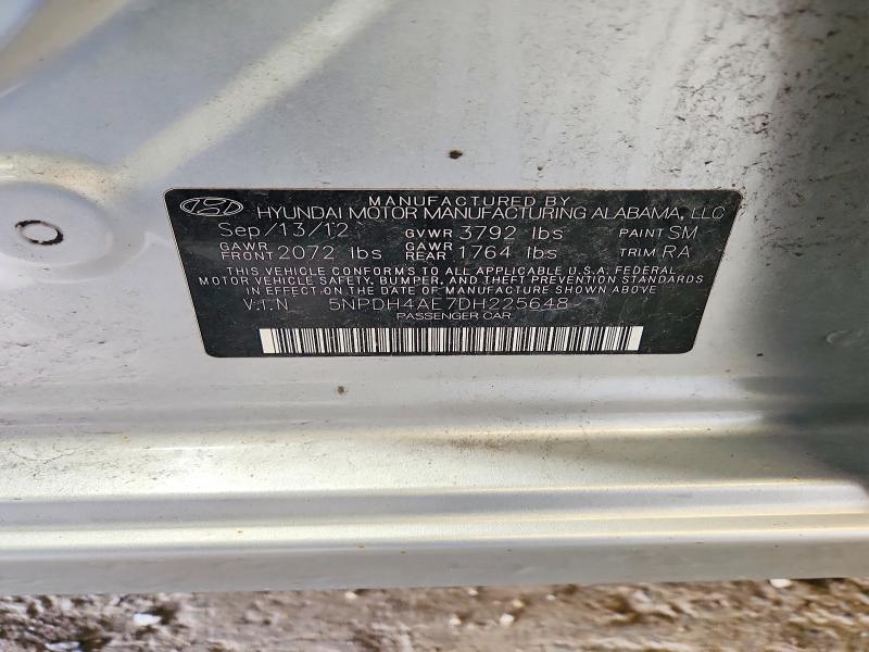 Продаж на аукціоні авто 2013 Hyundai Elantra, vin: 5NPDH4AE7DH225648, номер лоту: 55428556