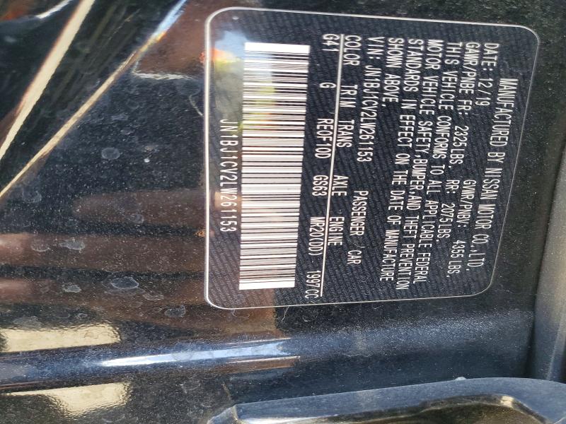 57170176 :رقم المزاد ، JN1BJ1CV2LW261153 vin ، 2020 Nissan Rogue Sport مزاد بيع
