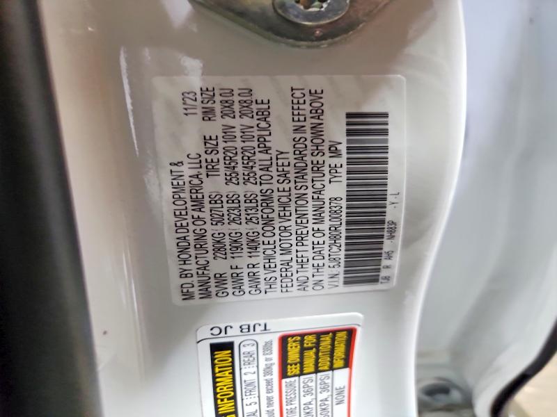 2024 Acura Rdx მანქანა იყიდება აუქციონზე, vin: 5J8TC2H80RL008378, აუქციონის ნომერი: 57015246