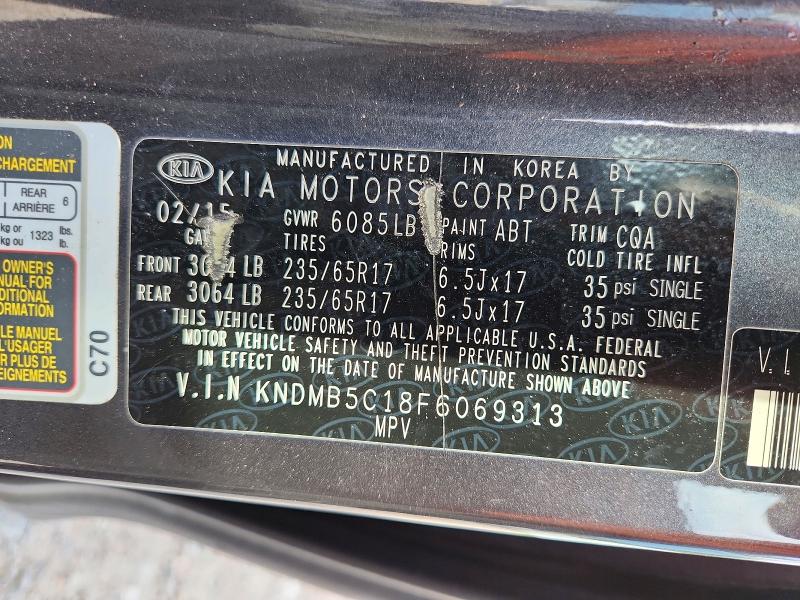 Продаж на аукціоні авто 2015 Kia Sedona, vin: KNDMB5C18F6069313, номер лоту: 56443536