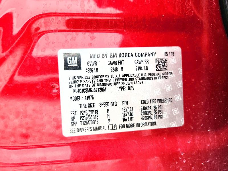 Продажа на аукционе авто 2018 Buick Encore, vin: KL4CJCSM6JB713061, номер лота: 55831136