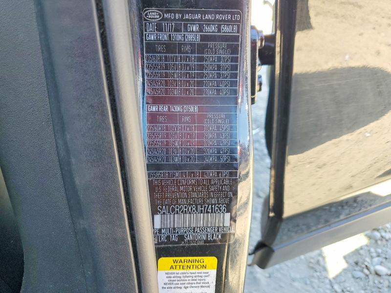Продажа на аукционе авто 2018 Land Rover Discovery Sport, vin: SALCR2RX8JH741636, номер лота: 57115206