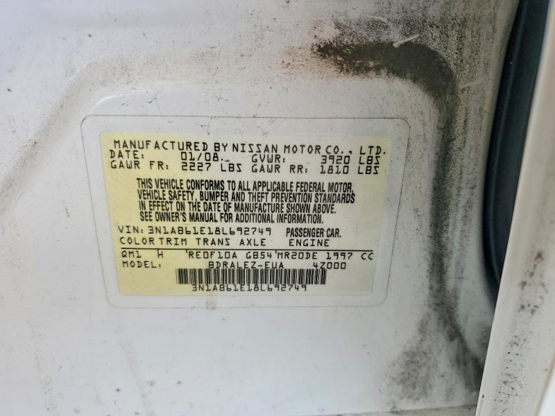 Продажа на аукционе авто 2008 Nissan Sentra, vin: 3N1AB61E18L692749, номер лота: 56053536