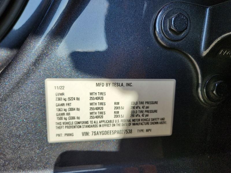 56458776 :رقم المزاد ، 7SAYGDEE5PA027538 vin ، 2023 Tesla Model Y مزاد بيع