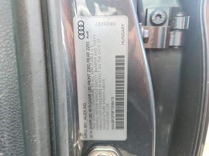 57468856 :رقم المزاد ، WAUBFGFF8F1006415 vin ، 2015 Audi A3 مزاد بيع