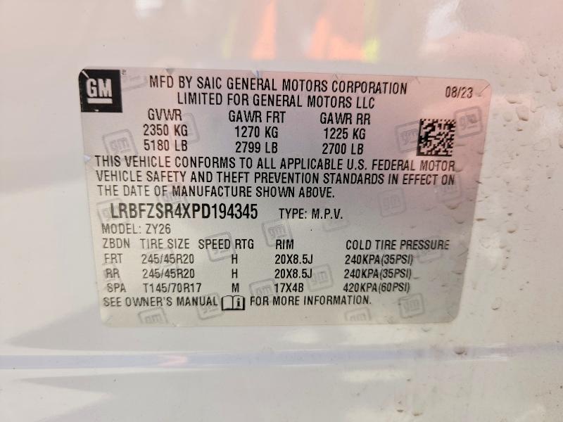 Продаж на аукціоні авто 2023 Buick Envision, vin: LRBFZSR4XPD194345, номер лоту: 55948266