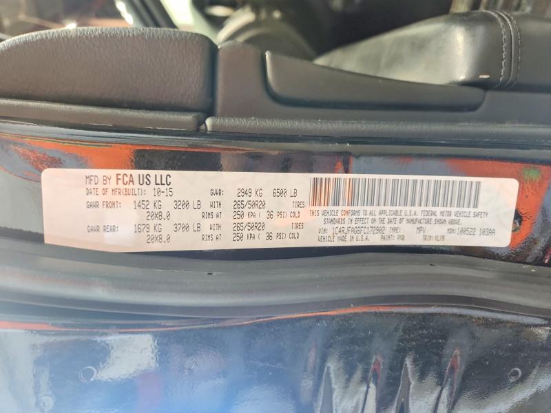 Aukcja sprzedaży 2015 Jeep Grand Cherokee, vin: 1C4RJFAG6FC172902, numer aukcji: 57821916