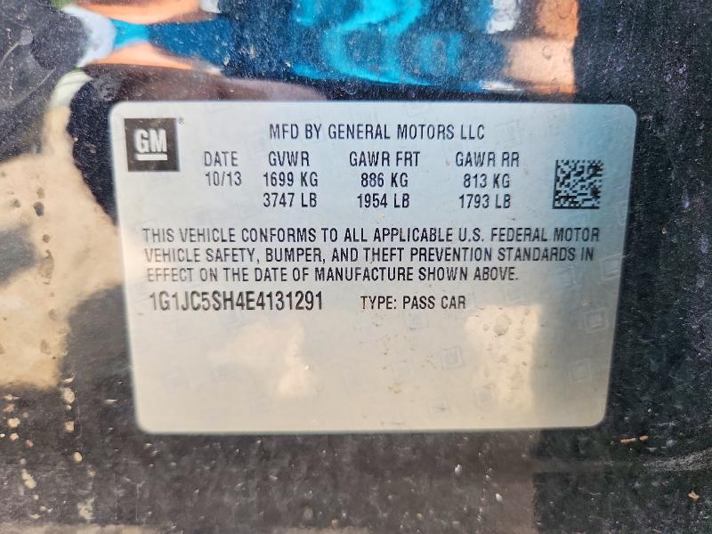 56699226 :رقم المزاد ، 1G1JC5SH4E4131291 vin ، 2014 Chevrolet Sonic مزاد بيع