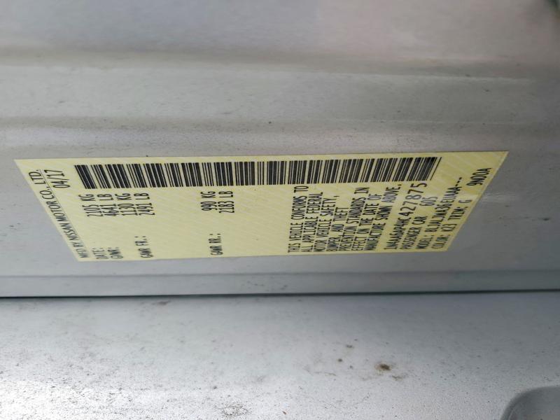 Продажа на аукционе авто 2017 Nissan Maxima, vin: 1N4AA6AP4HC427875, номер лота: 56420596