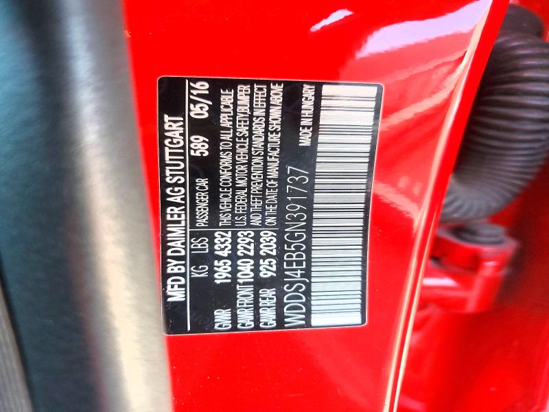 Aukcja sprzedaży 2016 Mercedes-benz Cla, vin: WDDSJ4EB5GN391737, numer aukcji: 57494686