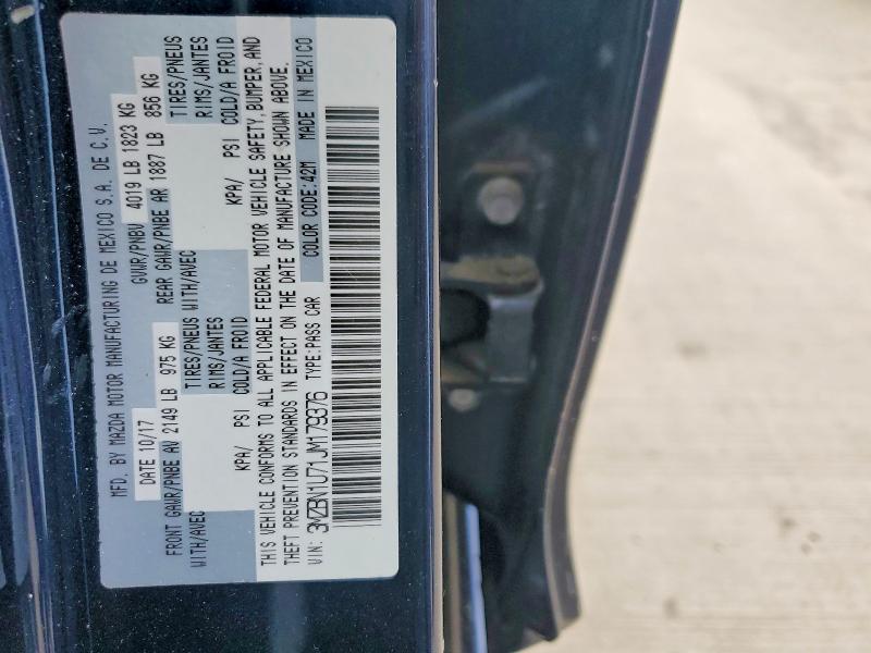 Продажа на аукционе авто 2018 Mazda 3, vin: 3MZBN1U71JM179376, номер лота: 55670956