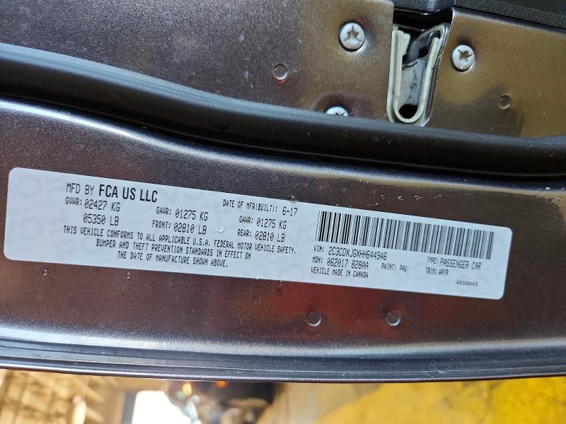 57849406 :رقم المزاد ، 2C3CDXJGXHH644946 vin ، 2017 Dodge Charger مزاد بيع