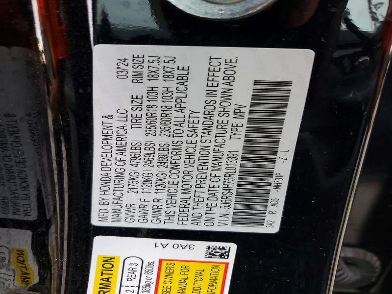 Продаж на аукціоні авто 2024 Honda Cr-v, vin: 5J6RS4H75RL013391, номер лоту: 57422156