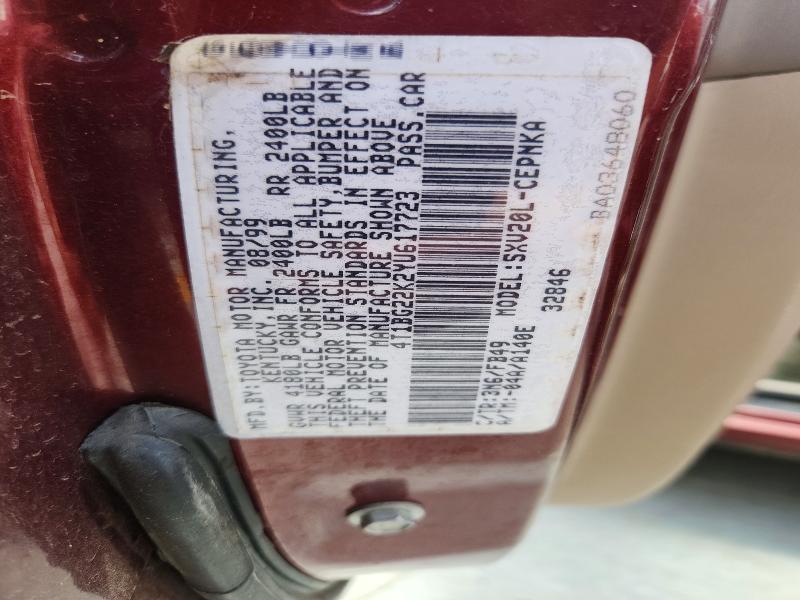Aukcja sprzedaży 2000 Toyota Camry, vin: 4T1BG22K2YU617723, numer aukcji: 56900376