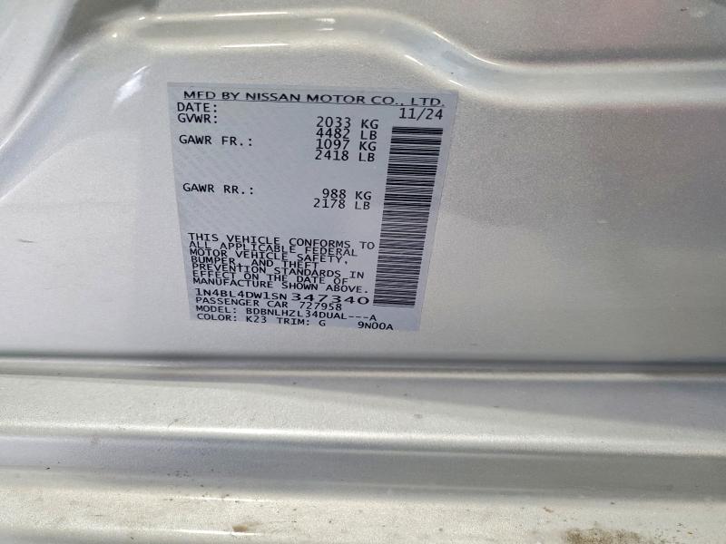 Aukcja sprzedaży 2025 Nissan Altima, vin: 1N4BL4DW1SN347340, numer aukcji: 57199126