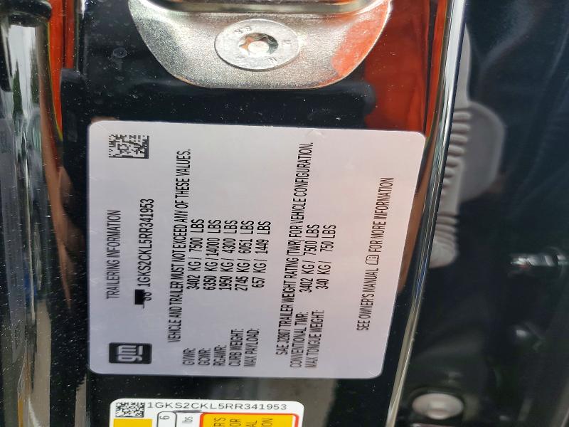 Продажа на аукционе авто 2024 Gmc Yukon, vin: 1GKS2CKL5RR341953, номер лота: 58305896
