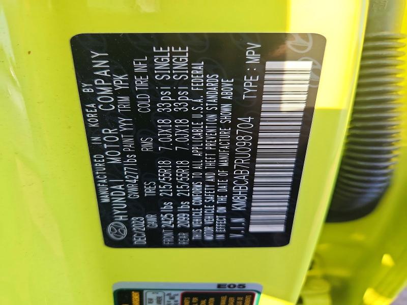 Продажа на аукционе авто 2024 Hyundai Kona, vin: KM8HBCAB7RU098704, номер лота: 59119736