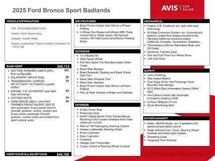 2025 Ford Bronco Sport მანქანა იყიდება აუქციონზე, vin: 3FMCR9DA3SRE74601, აუქციონის ნომერი: 55982166