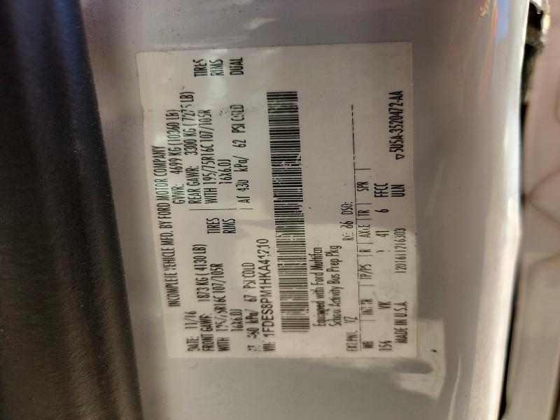 2017 Ford Transit მანქანა იყიდება აუქციონზე, vin: 1FDES8PM1HKA41210, აუქციონის ნომერი: 55463586