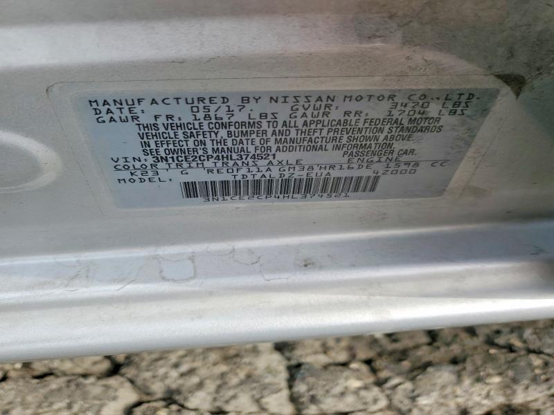 Продажа на аукционе авто 2017 Nissan Versa Note, vin: 3N1CE2CP4HL374521, номер лота: 56511216