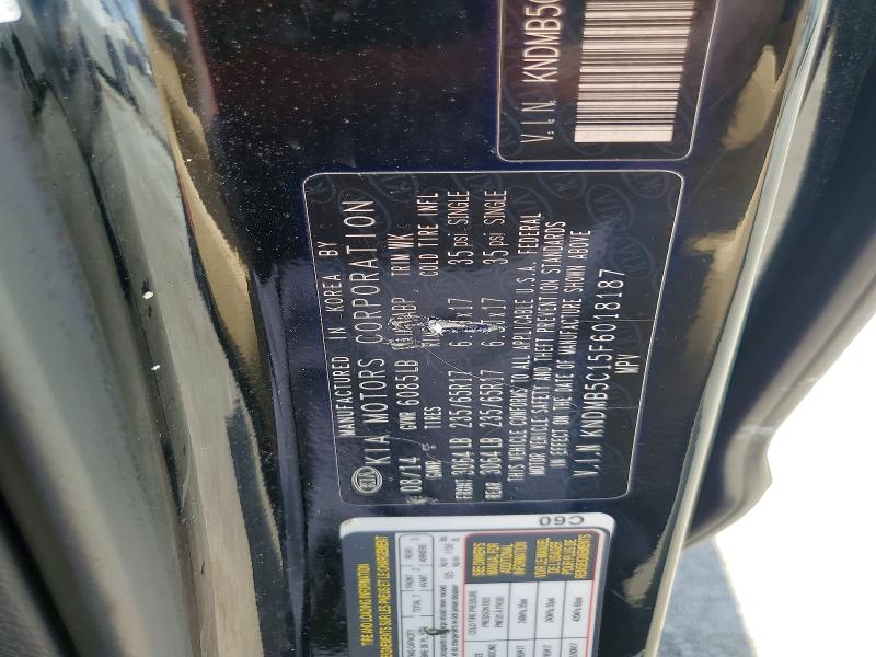 Продаж на аукціоні авто 2015 Kia Sedona, vin: KNDMB5C15F6018187, номер лоту: 56275406