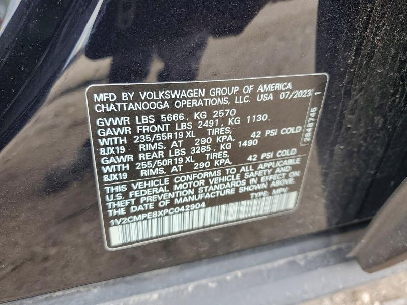 56491366 :رقم المزاد ، 1V2CMPE8XPC042904 vin ، 2023 Volkswagen Id.4 مزاد بيع