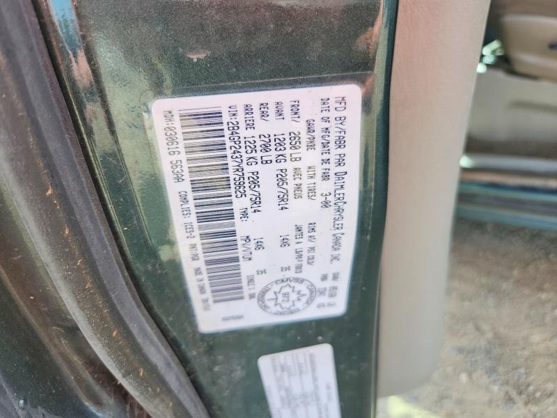 56695536 :رقم المزاد ، 2B4GP2437YR759625 vin ، 2000 Dodge Grand Caravan مزاد بيع