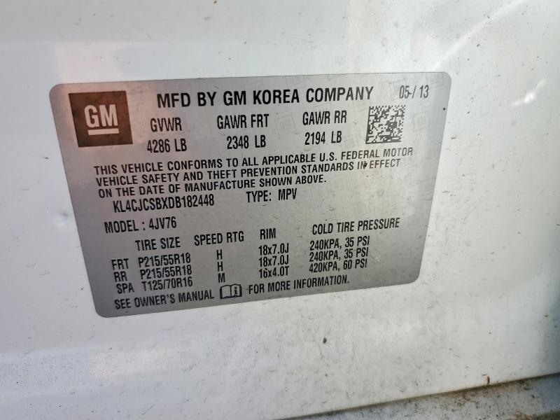 Auction sale of the 2013 Buick Encore, vin: KL4CJCSBXDB182448, lot number: 56226126