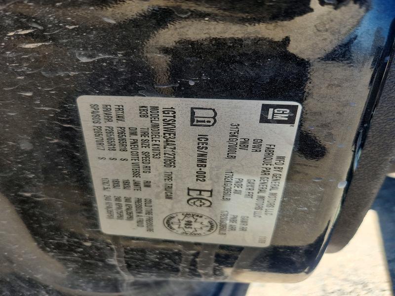 Aukcja sprzedaży 2010 Gmc Sierra, vin: 1GTSKWE34AZ127856, numer aukcji: 58546936