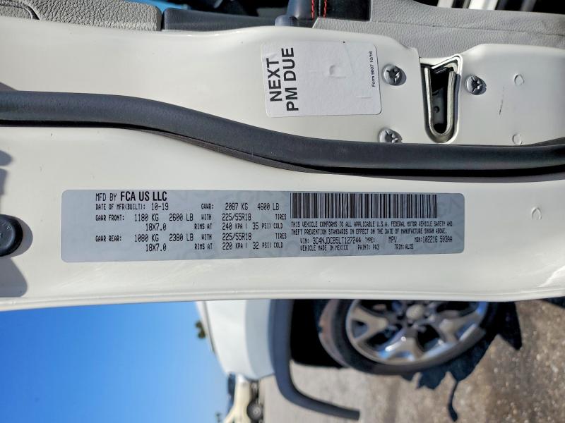 Продаж на аукціоні авто 2020 Jeep Compass, vin: 3C4NJDCB5LT127244, номер лоту: 57356146
