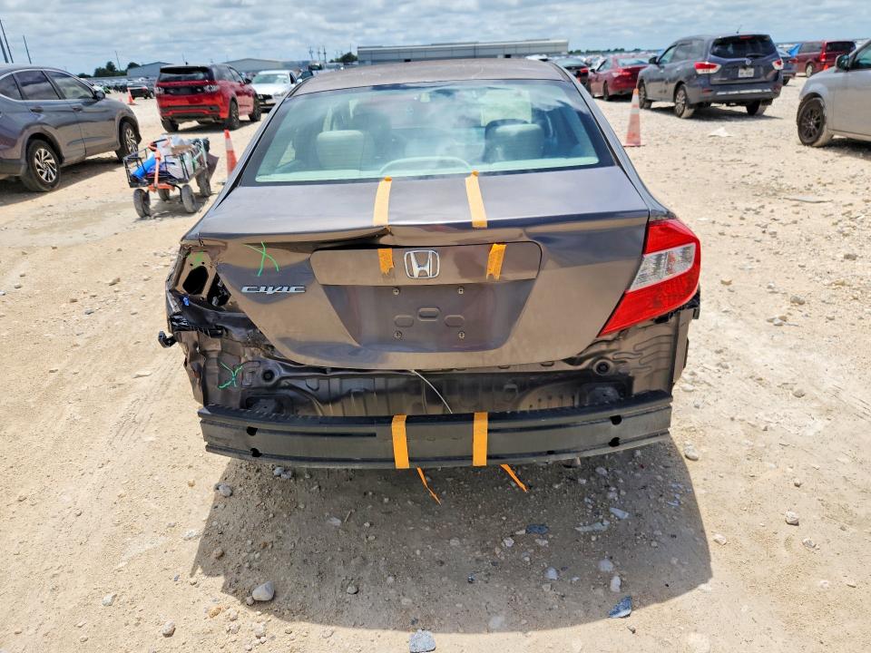2012 Honda Civic მანქანა იყიდება აუქციონზე, vin: 19XFB2F56CE061044, აუქციონის ნომერი: 57747576