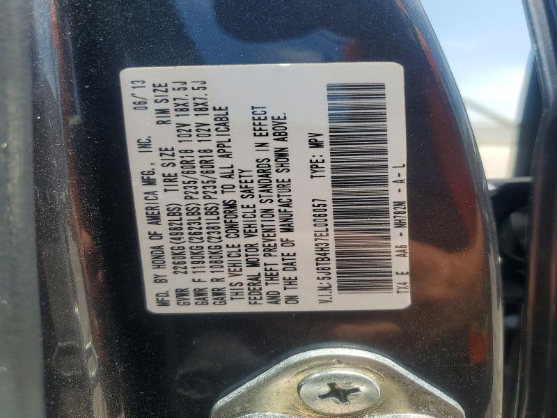 59303456 :رقم المزاد ، 5J8TB4H37EL006057 vin ، 2014 Acura Rdx مزاد بيع