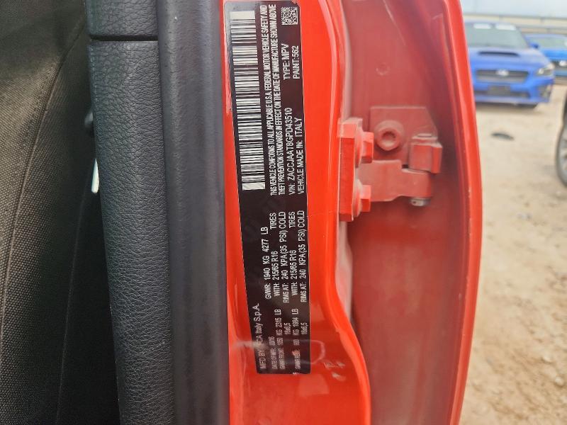 Продажа на аукционе авто 2016 Jeep Renegade, vin: ZACCJAAT8GPD43510, номер лота: 57222286