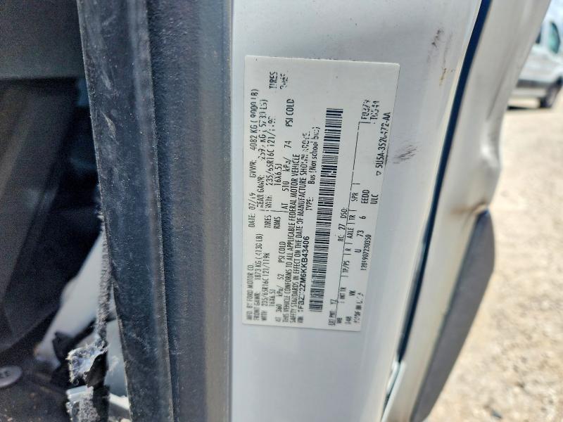 2019 Ford Transit მანქანა იყიდება აუქციონზე, vin: 1FBZX2ZM6KKB43406, აუქციონის ნომერი: 57165786
