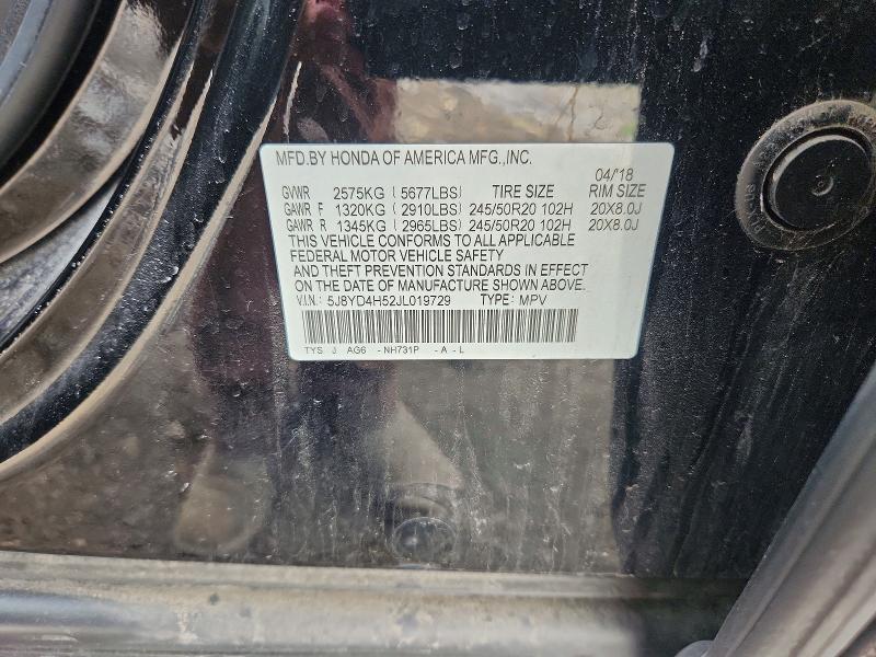 Aukcja sprzedaży 2018 Acura Mdx, vin: 5J8YD4H52JL019729, numer aukcji: 57115296