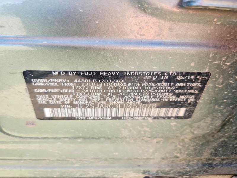 Продажа на аукционе авто 2015 Subaru Forester, vin: JF2SJARC3FH453078, номер лота: 55589316
