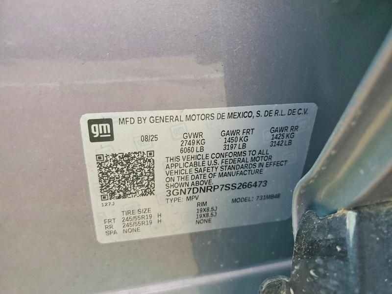 Продажа на аукционе авто 2025 Chevrolet Equinox, vin: 3GN7DNRP7SS266473, номер лота: 57687756