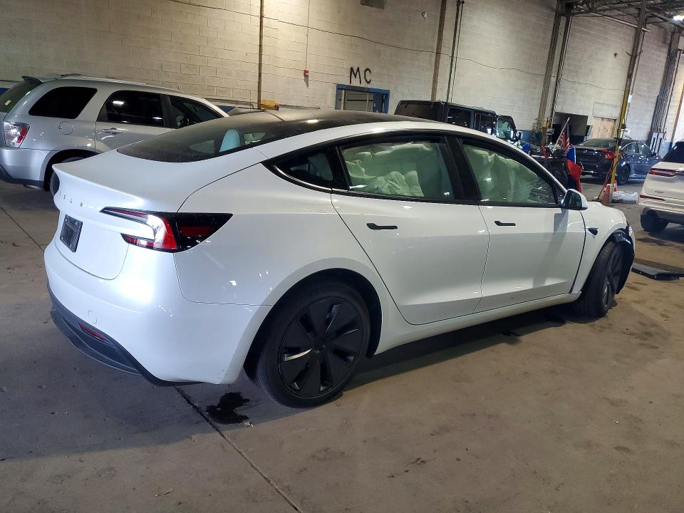 2026 Tesla Model 3 მანქანა იყიდება აუქციონზე, vin: 5YJ3E1EA1TF139727, აუქციონის ნომერი: 55389866