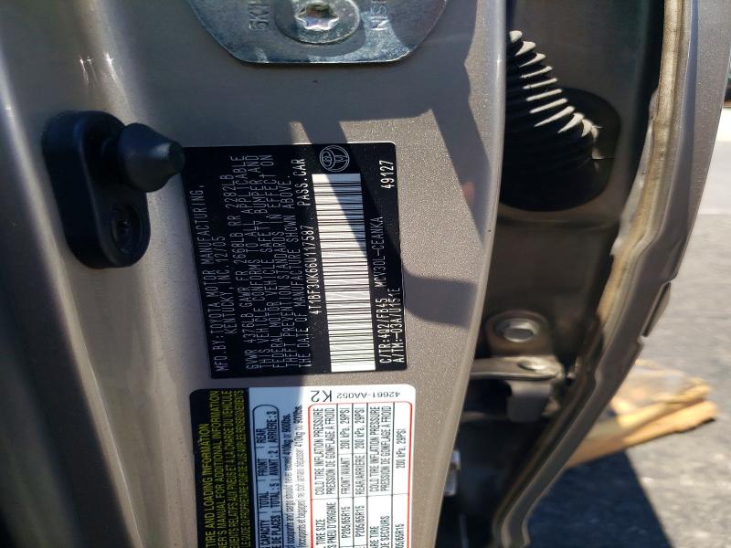 2006 Toyota Camry მანქანა იყიდება აუქციონზე, vin: 4T1BF30K66U117587, აუქციონის ნომერი: 57574256