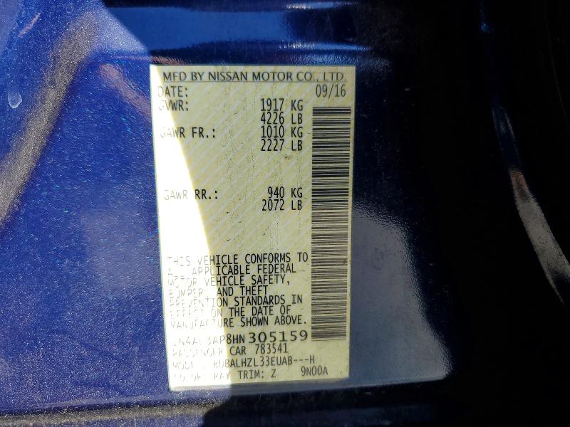 Продаж на аукціоні авто 2017 Nissan Altima, vin: 1N4AL3AP8HN305159, номер лоту: 55426716