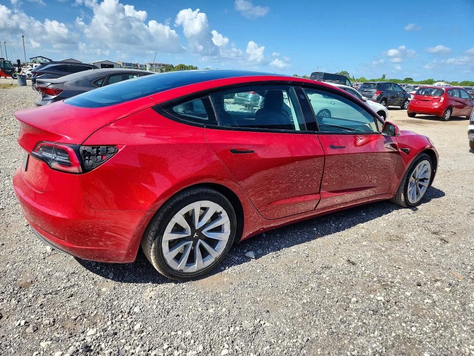 Продажа на аукционе авто 2022 Tesla Model 3, vin: 5YJ3E1EA0NF369827, номер лота: 57202156