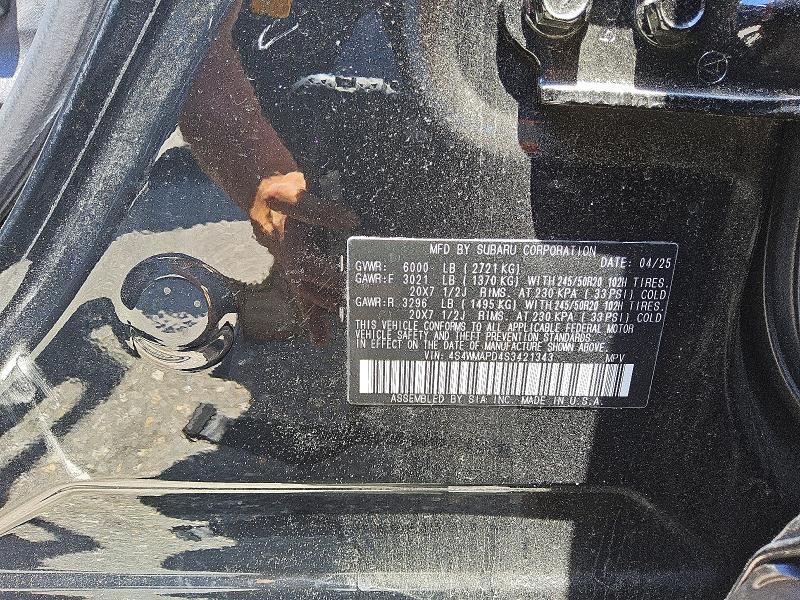 Aukcja sprzedaży 2025 Subaru Ascent, vin: 4S4WMAPD4S3421343, numer aukcji: 57815556