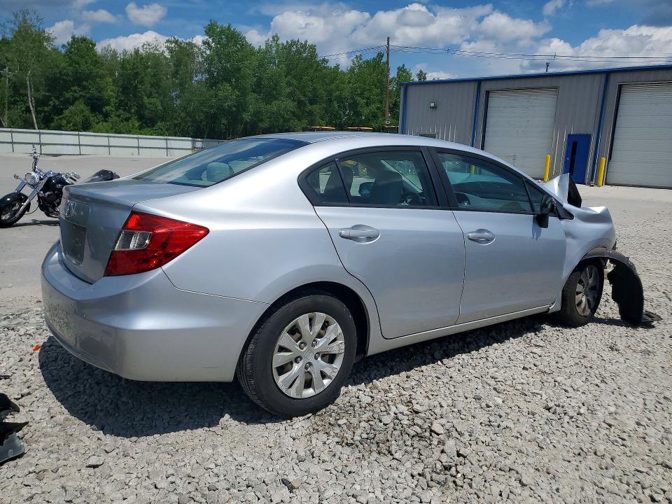 57060206 :رقم المزاد ، 2HGFB2F51CH597700 vin ، 2012 Honda Civic مزاد بيع