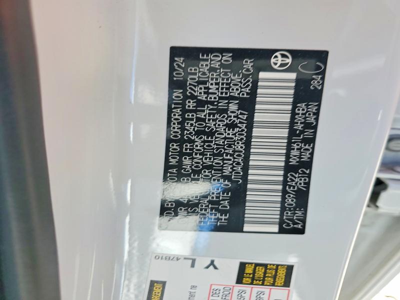 2024 Toyota Prius Prime მანქანა იყიდება აუქციონზე, vin: JTDACACU8R3034747, აუქციონის ნომერი: 55723966
