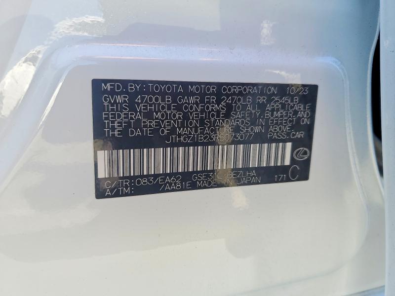 Aukcja sprzedaży 2024 Lexus Is 350, vin: JTHGZ1B23R5073077, numer aukcji: 56992936