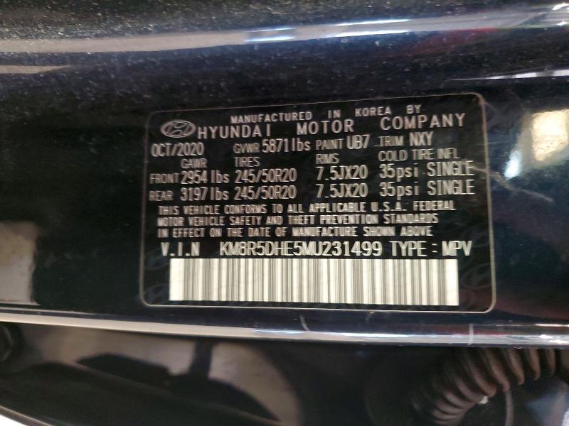 Aukcja sprzedaży 2021 Hyundai Palisade, vin: KM8R5DHE5MU231499, numer aukcji: 57900756