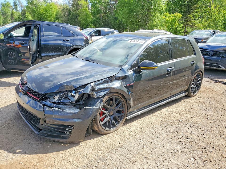 56586776 :رقم المزاد ، 3VW4T7AU2FM056625 vin ، 2015 Volkswagen Gti مزاد بيع