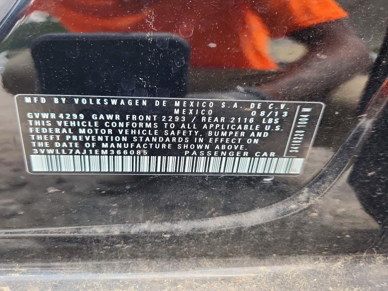 Aukcja sprzedaży 2014 Volkswagen Jetta, vin: 3VWLL7AJ1EM366085, numer aukcji: 97683035