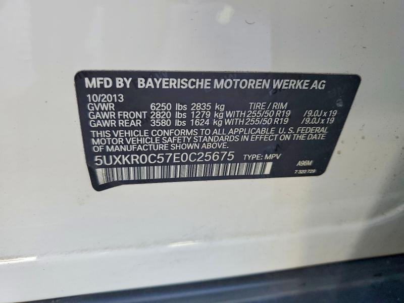 Aukcja sprzedaży 2014 Bmw X5, vin: 5UXKR0C57E0C25675, numer aukcji: 57721736